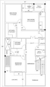 7 marla house design-second floor-realtorspk