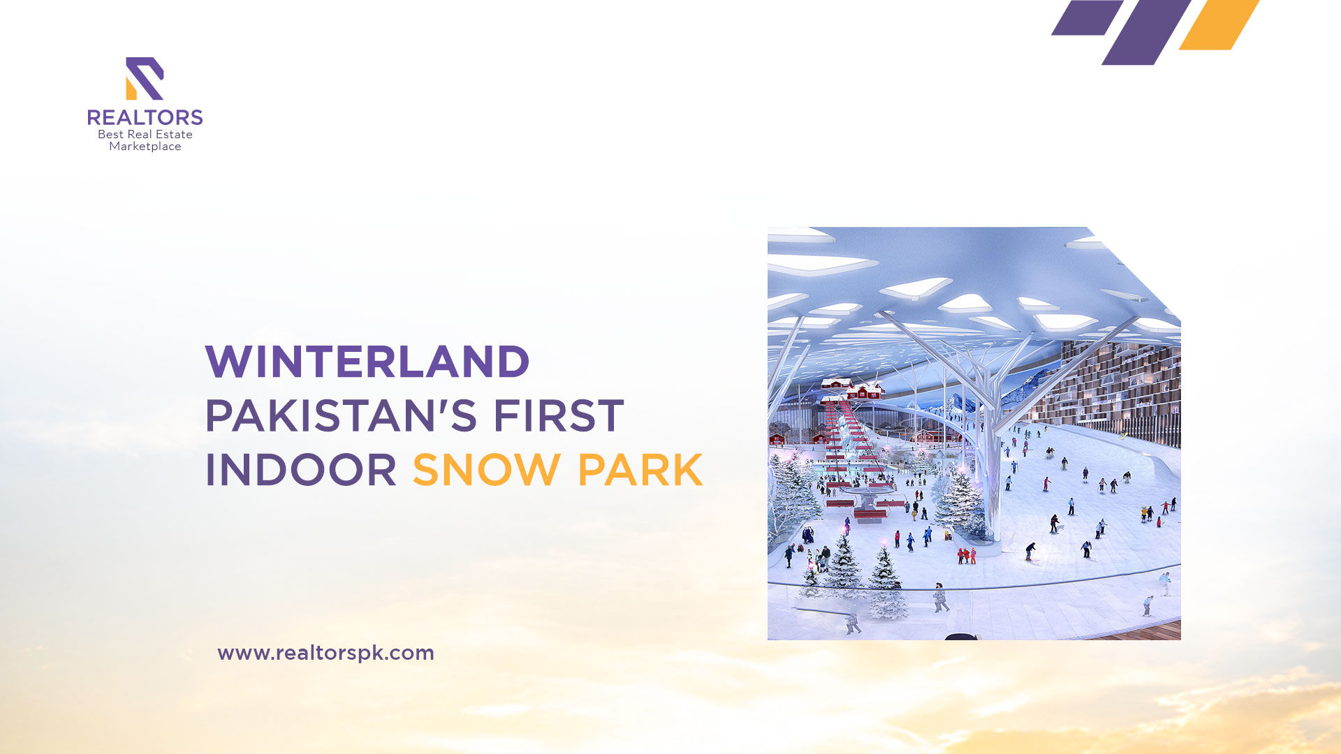 Indoor snow Park-winterland in lahore-realtorspk blog