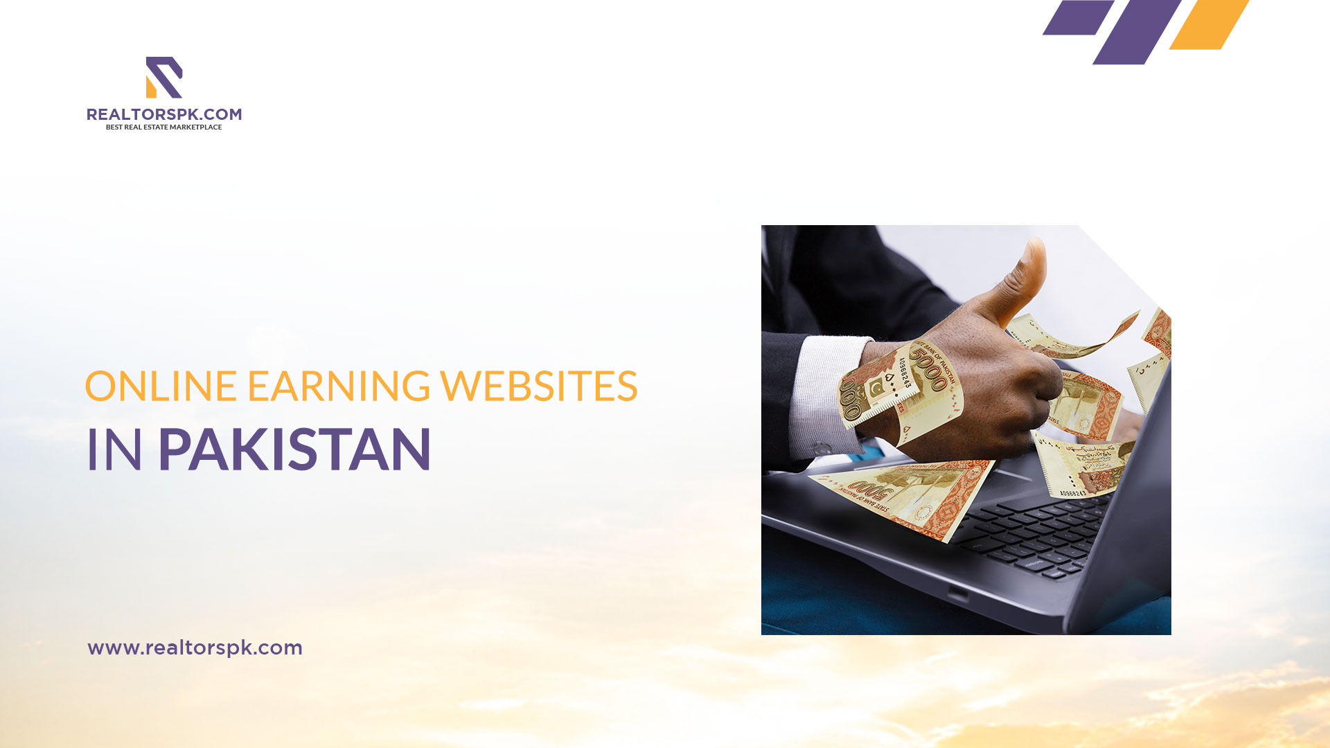 Best online earning websites in Pakistan-realtorspk