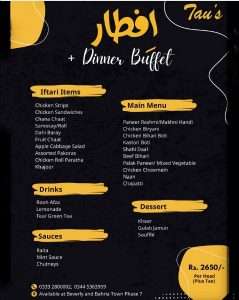 affordable buffet deals in islamabad-realtorspk