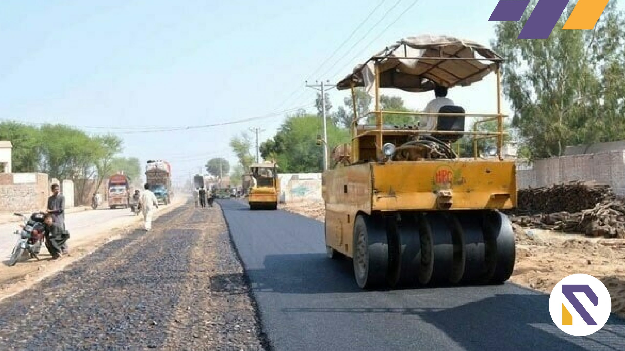 Bibi Pak Daman Shrine Access Road Construction in Progress